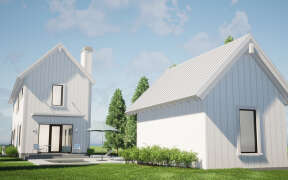 Narrow Lot House Plan #028-00200 Elevation Photo