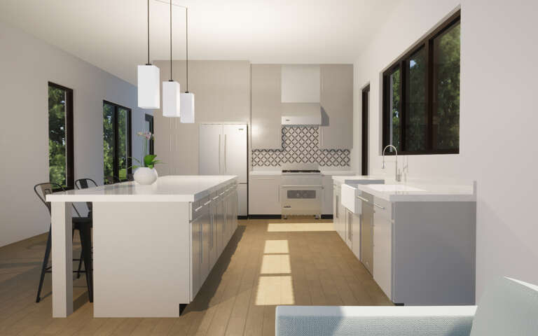 Narrow Lot House Plan #028-00200 Additional Photo