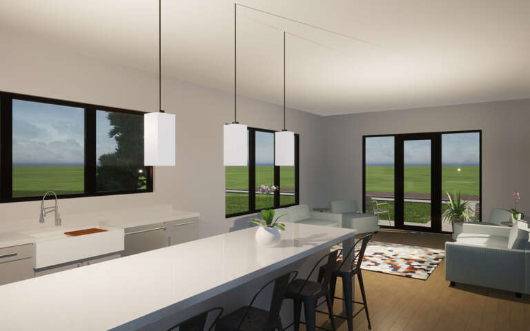 Narrow Lot House Plan #028-00200 Additional Photo