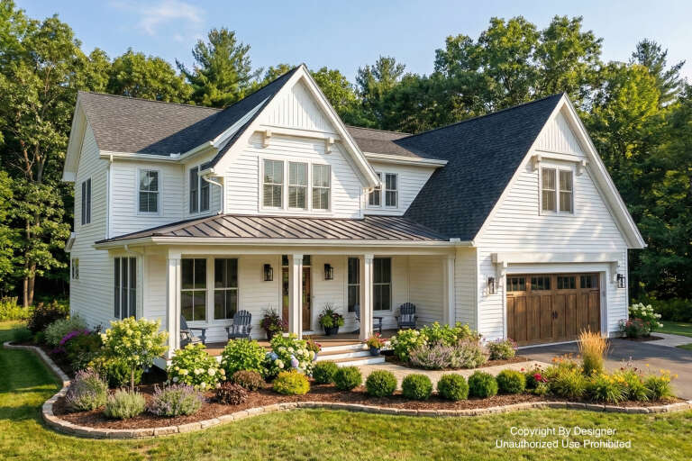House Plan House Plan #29558 Angled Front Elevation