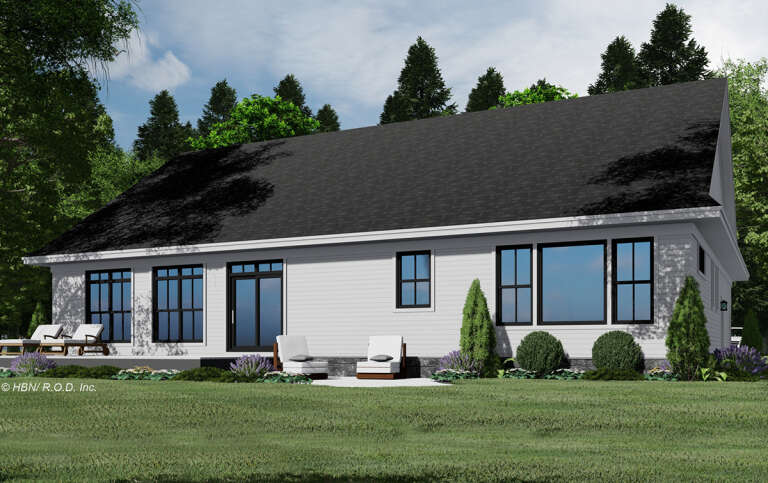 Modern Farmhouse House Plan #098-00400 Elevation Photo