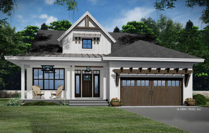 Craftsman House Plan #098-00401 Elevation Photo