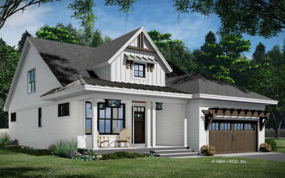 Craftsman House Plan #098-00401 Elevation Photo