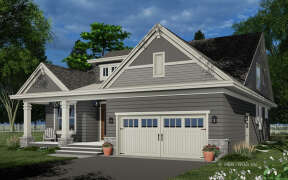 Craftsman House Plan #098-00402 Elevation Photo