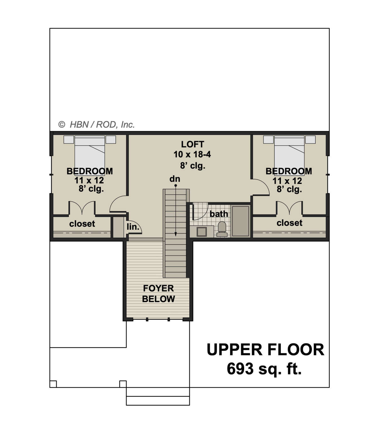 Second Floor for House Plan #098-00402