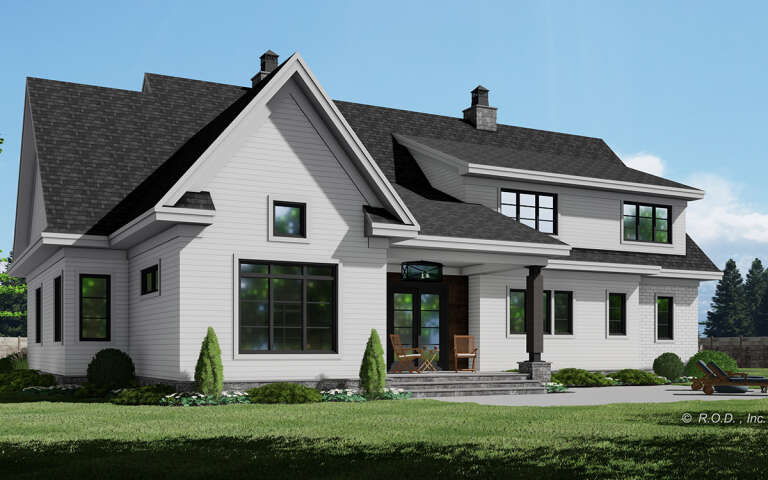Craftsman House Plan #098-00408 Elevation Photo