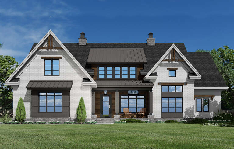 Craftsman House Plan #098-00408 Elevation Photo