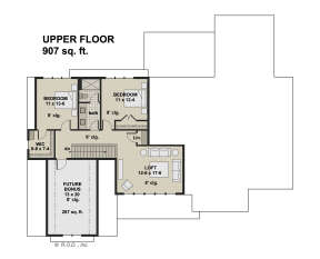 Second Floor for House Plan #098-00408