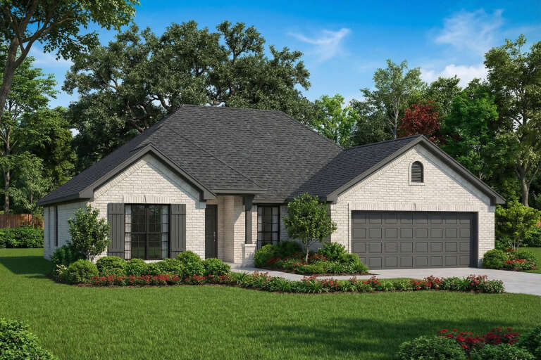 House Plan House Plan #2957 Angled Front Elevation