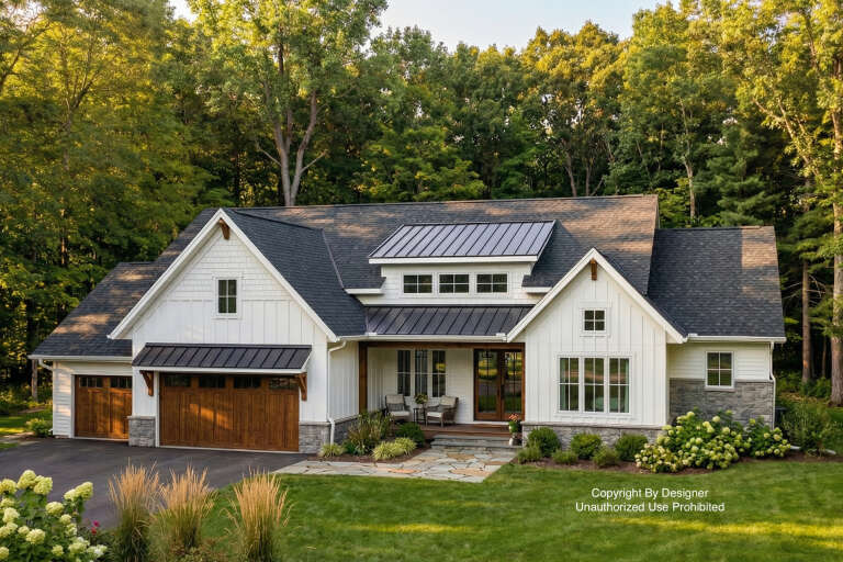 House Plan House Plan #29570 Angled Front Elevation