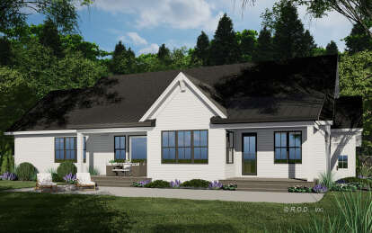 Modern Farmhouse House Plan #098-00409 Elevation Photo