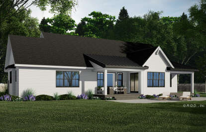Modern Farmhouse House Plan #098-00409 Elevation Photo