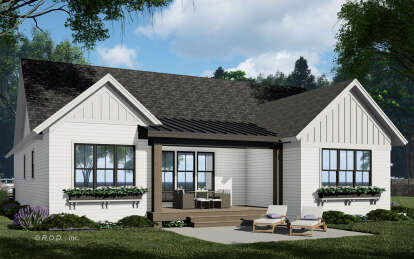 Craftsman House Plan #098-00411 Elevation Photo