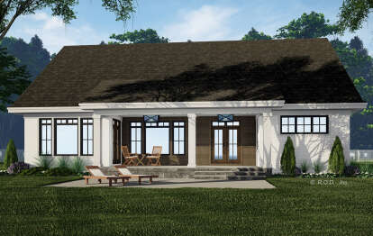 Craftsman House Plan #098-00413 Elevation Photo