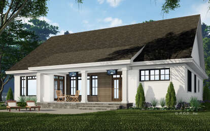 Craftsman House Plan #098-00413 Elevation Photo