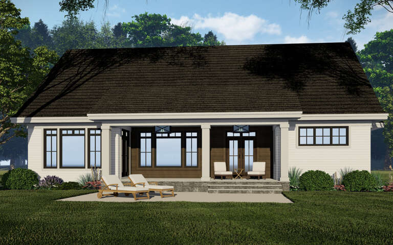 Craftsman House Plan #098-00414 Elevation Photo