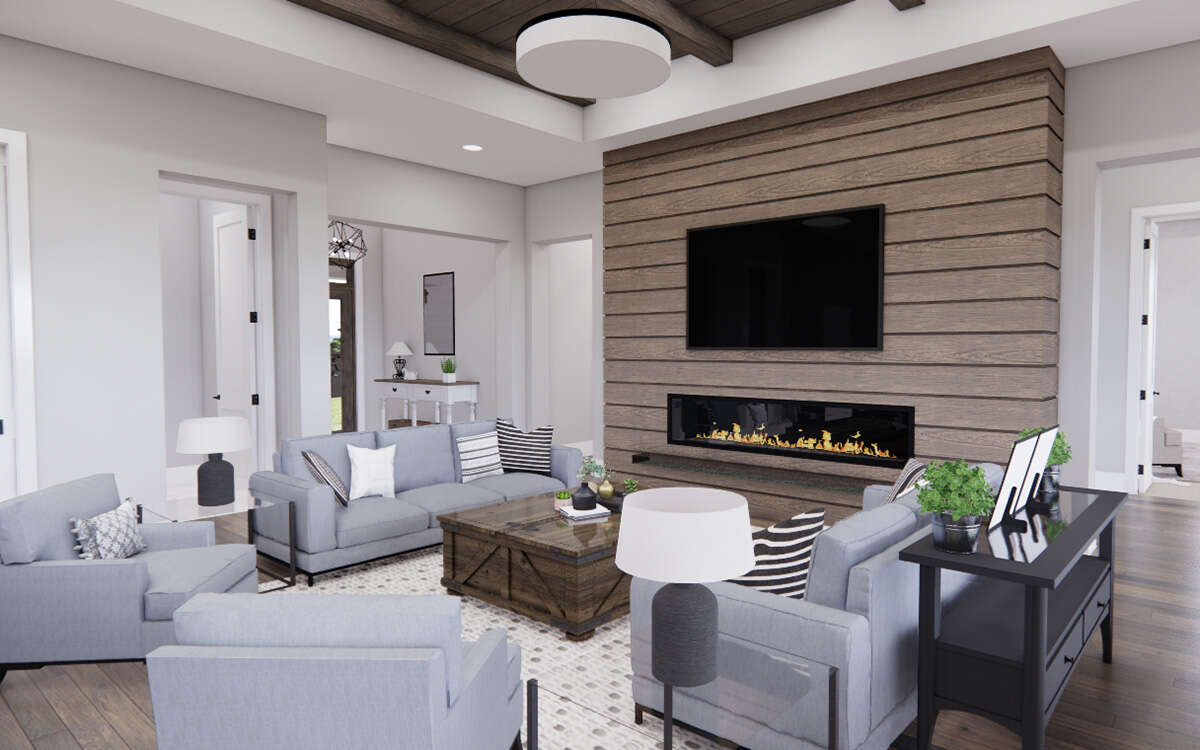 Craftsman Plan: 2,100 Square Feet, 3 Bedrooms, 2.5 Bathrooms - 098-00414