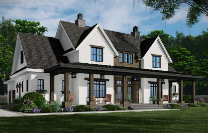 Craftsman House Plan #098-00415 Elevation Photo