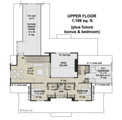 Second Floor for House Plan #098-00416