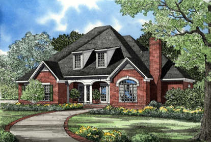 Traditional House Plan #110-00065 Elevation Photo