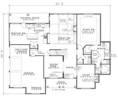 Floorplan 1 for House Plan #110-00065