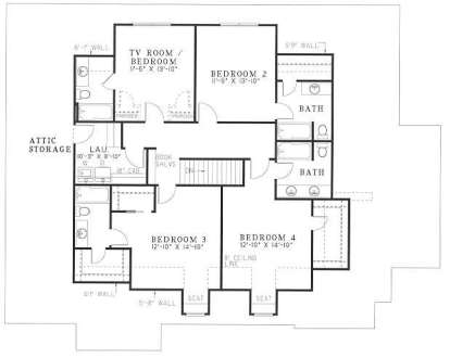 Floorplan 2 for House Plan #110-00065