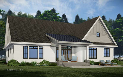 Craftsman House Plan #098-00419 Elevation Photo