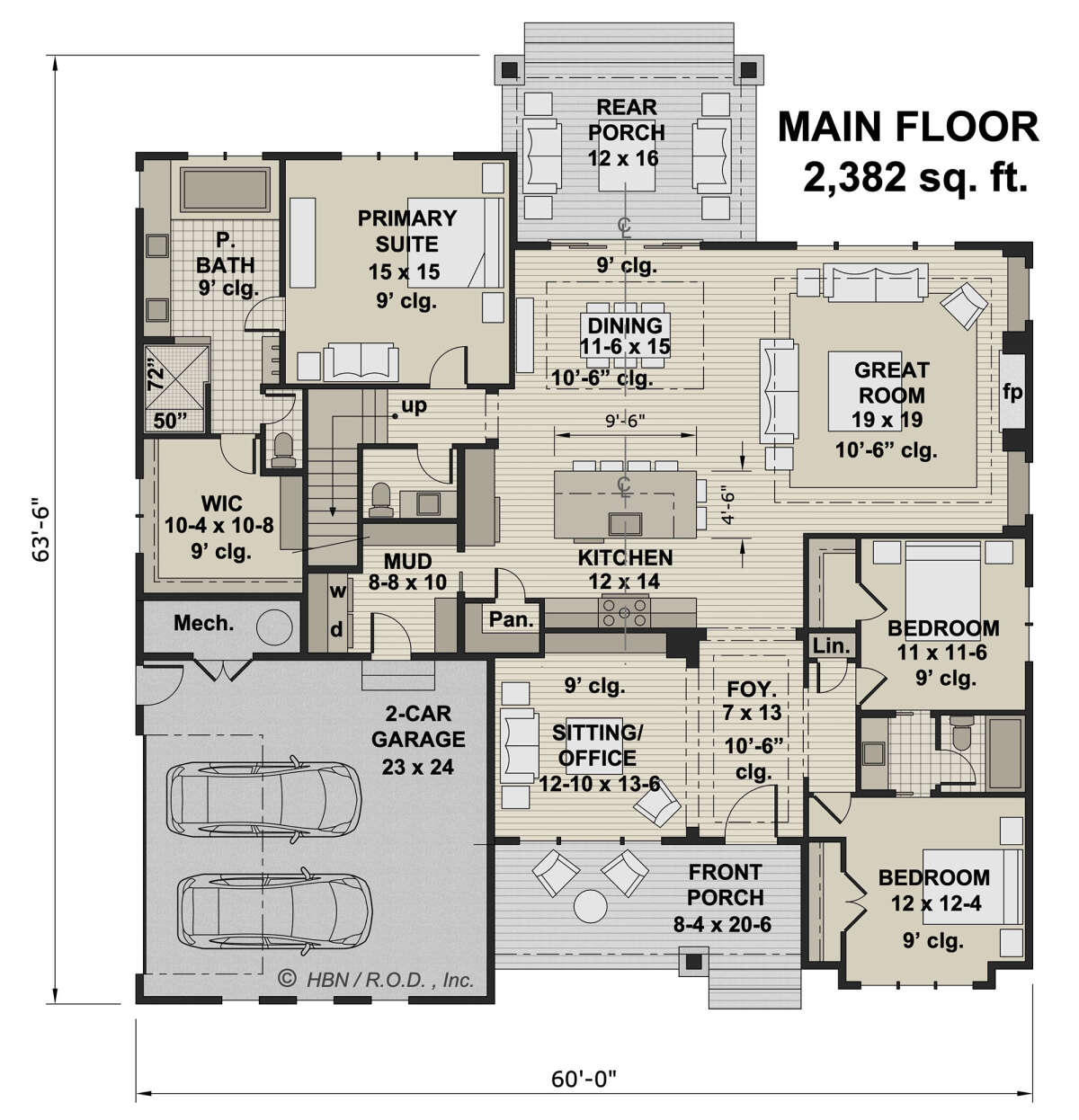 Main Floor  for House Plan #098-00419