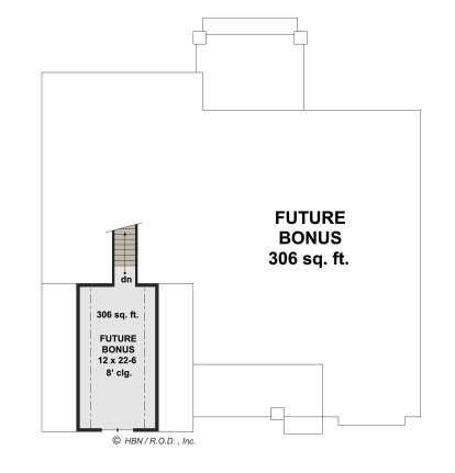 Bonus Room for House Plan #098-00419