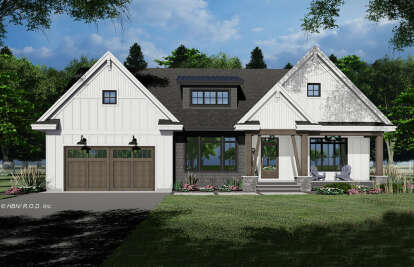 Modern Farmhouse House Plan #098-00420 Elevation Photo