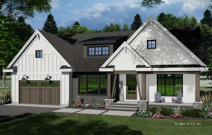 Modern Farmhouse House Plan #098-00420 Elevation Photo