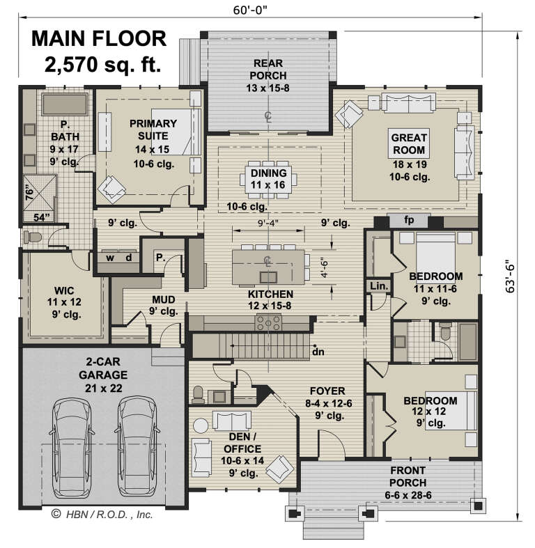 House Plan House Plan #29581 Drawing 1