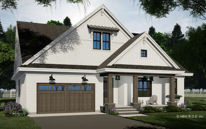 Modern Farmhouse House Plan #098-00421 Elevation Photo