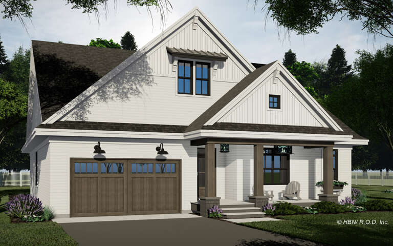 Modern Farmhouse House Plan #098-00421 Elevation Photo