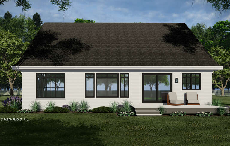 Modern Farmhouse House Plan #098-00421 Elevation Photo