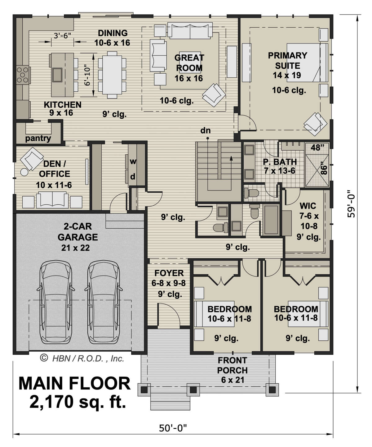 Main Floor  for House Plan #098-00421