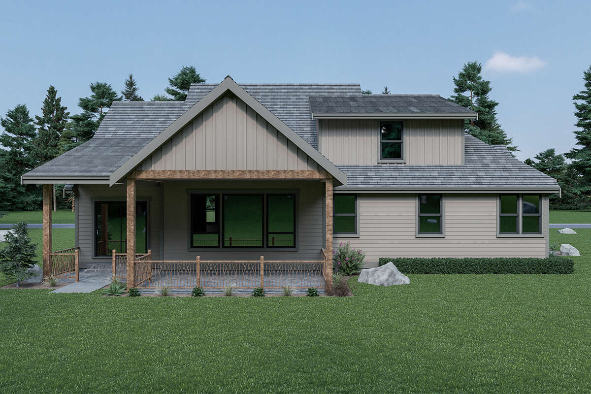 Craftsman House Plan #2464-00115 Elevation Photo