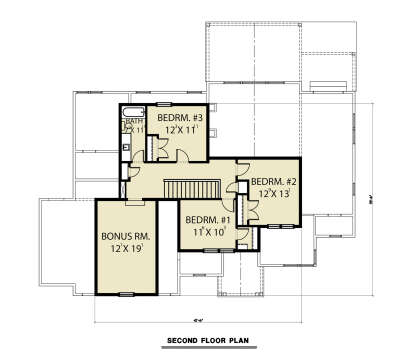 Second Floor for House Plan #2464-00115