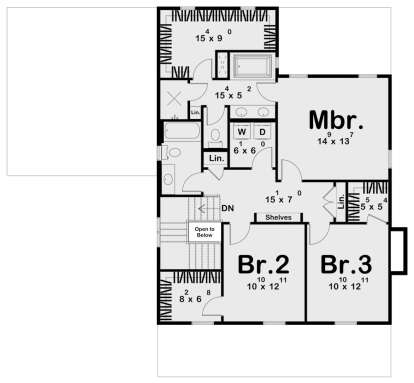 Second Floor for House Plan #963-00815