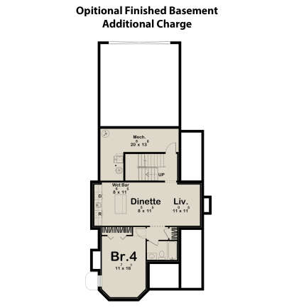 Basement for House Plan #963-00816