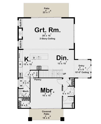 Main Floor  for House Plan #963-00817