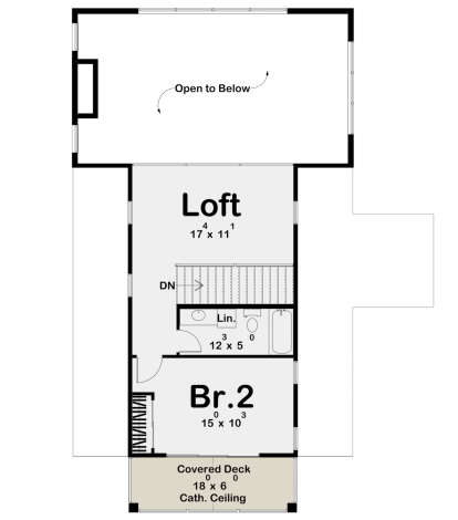Second Floor for House Plan #963-00817