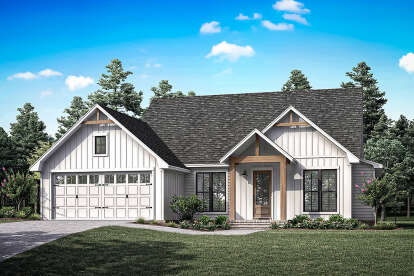 Modern Farmhouse House Plan #041-00336 Elevation Photo