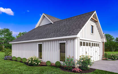 Modern Farmhouse House Plan #041-00336 Elevation Photo