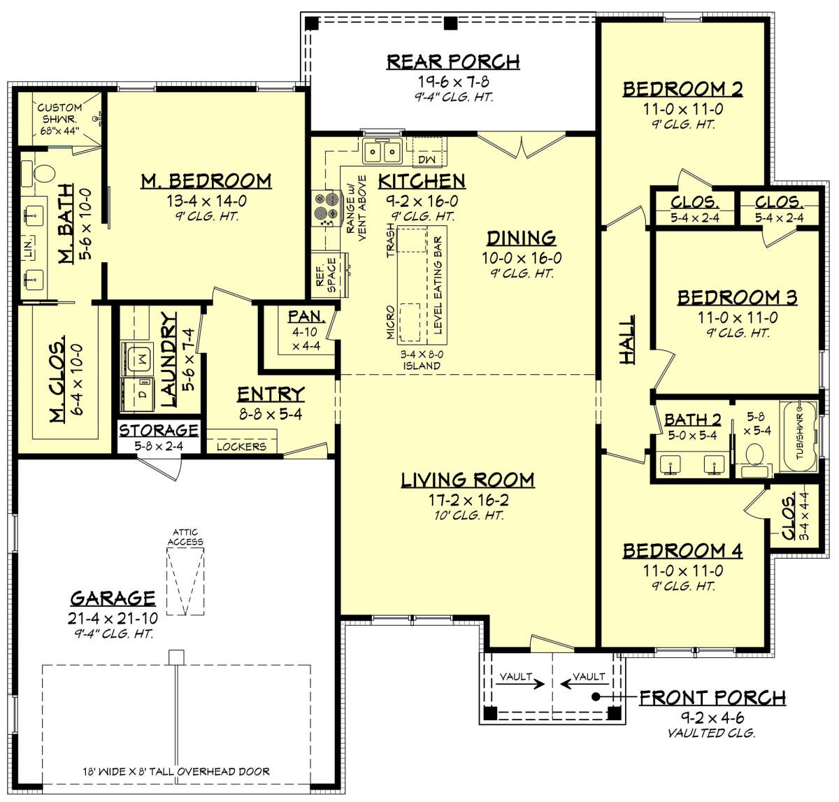 Main Floor  for House Plan #041-00336