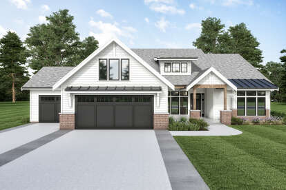 Craftsman House Plan #2464-00116 Elevation Photo