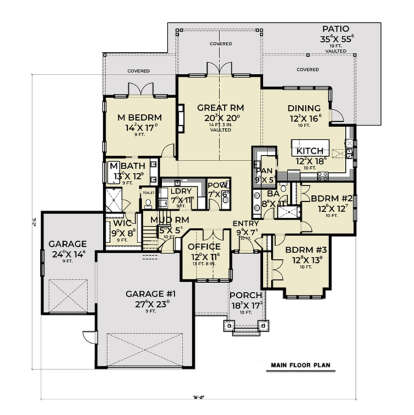 Main Floor  for House Plan #2464-00116
