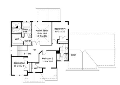 Second Floor for House Plan #098-00046
