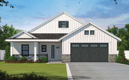 Modern Farmhouse House Plan #402-01805 Elevation Photo