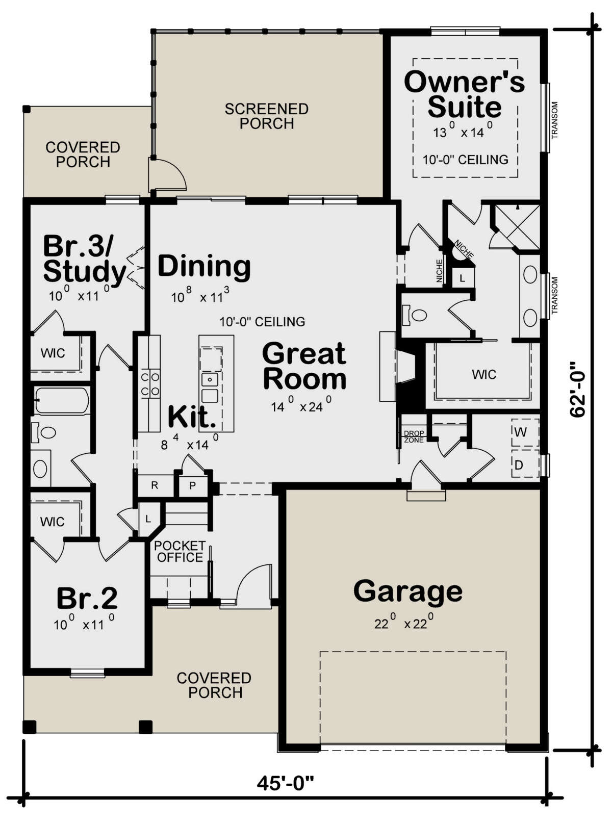 Main Floor  for House Plan #402-01805